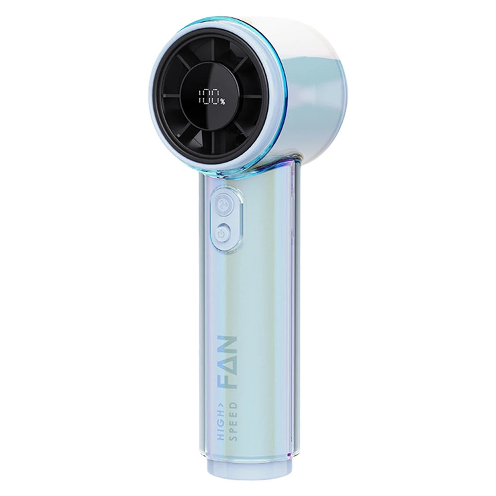 Handheld Fan 3000Mah Rechargeable 100-Level Speed Adjustable Desktop Fan Cooling Fan for Office Travel Outdoor