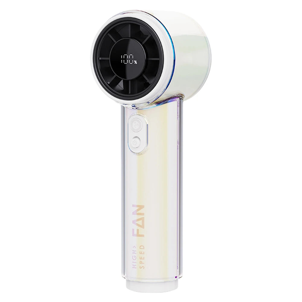 Handheld Fan 3000Mah Rechargeable 100-Level Speed Adjustable Desktop Fan Cooling Fan for Office Travel Outdoor